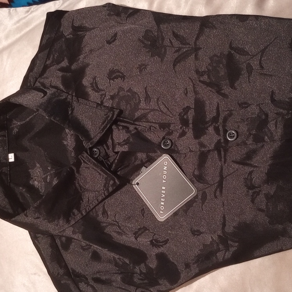 ZAFUL Jacquard Slick Short Sleeve Shirt -